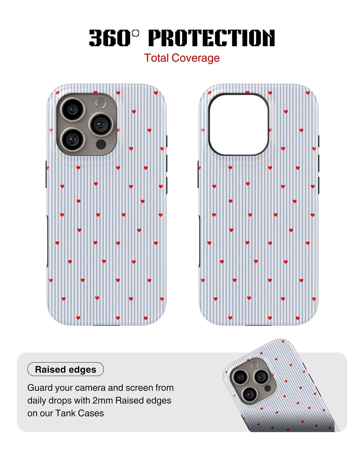 iPhone 12 Pro Tank Case | Girls Aesthetics (Sweet Stripes)