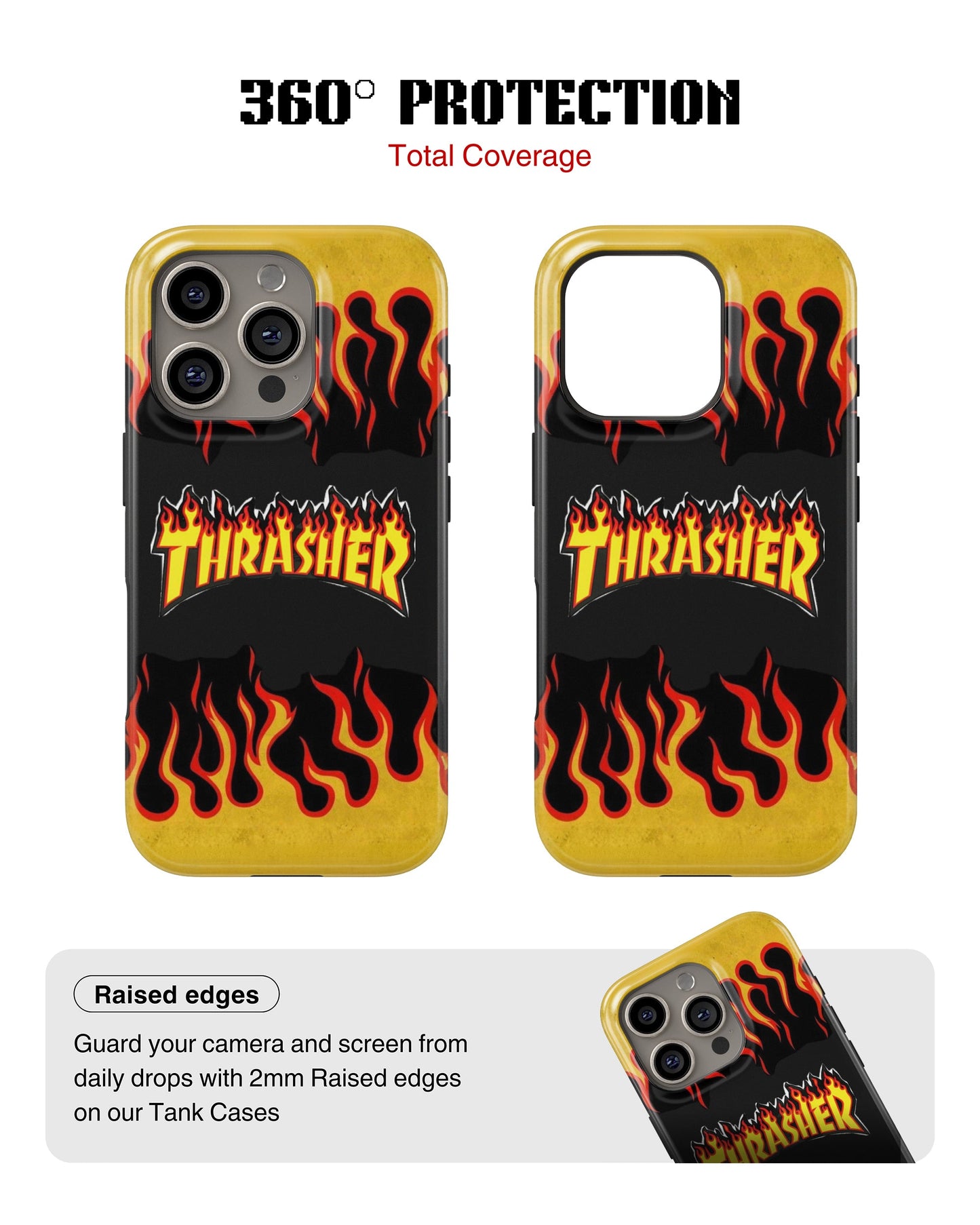 iPhone 13 Pro Tank Case | Modernism (Thrasher Flame)