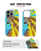 iPhone 15 Pro Max Tank Case | Modernism (Thunder Roar)