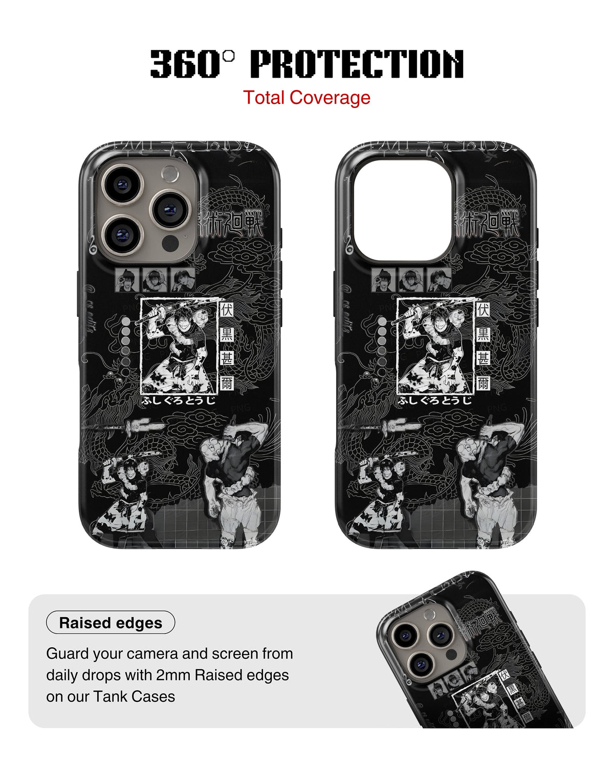 iPhone 12 Pro Max Tank Case | Anime (Toji Fushiguro)