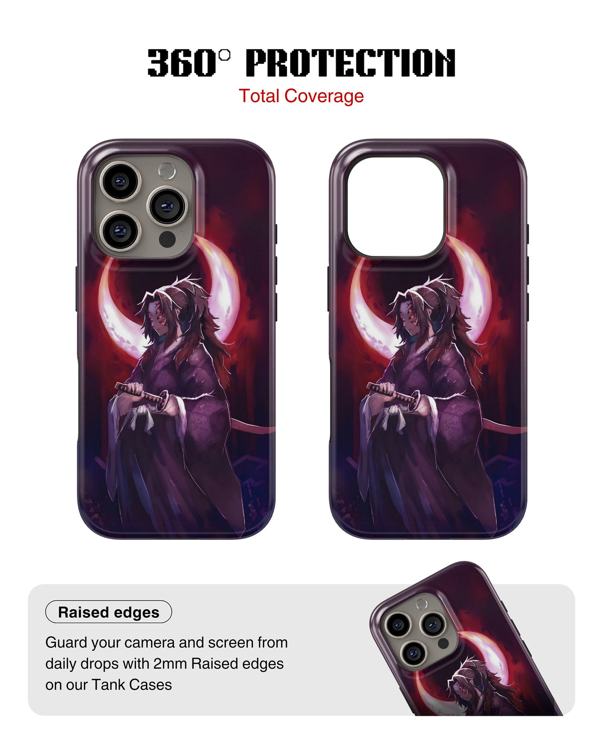 iPhone 15 Pro Max Tank Case | Anime (Upper Moon One)