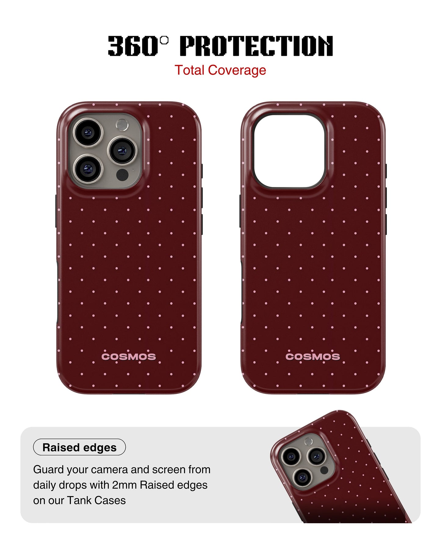 iPhone 14 Pro Tank Case | Textures (Velvet Dots)