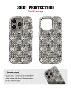 iPhone 13 Pro Max Tank Case | Textures (Vintage Mosaic)