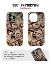 iPhone 14 Pro Max Tank Case | Anime (Wanted Luffy)