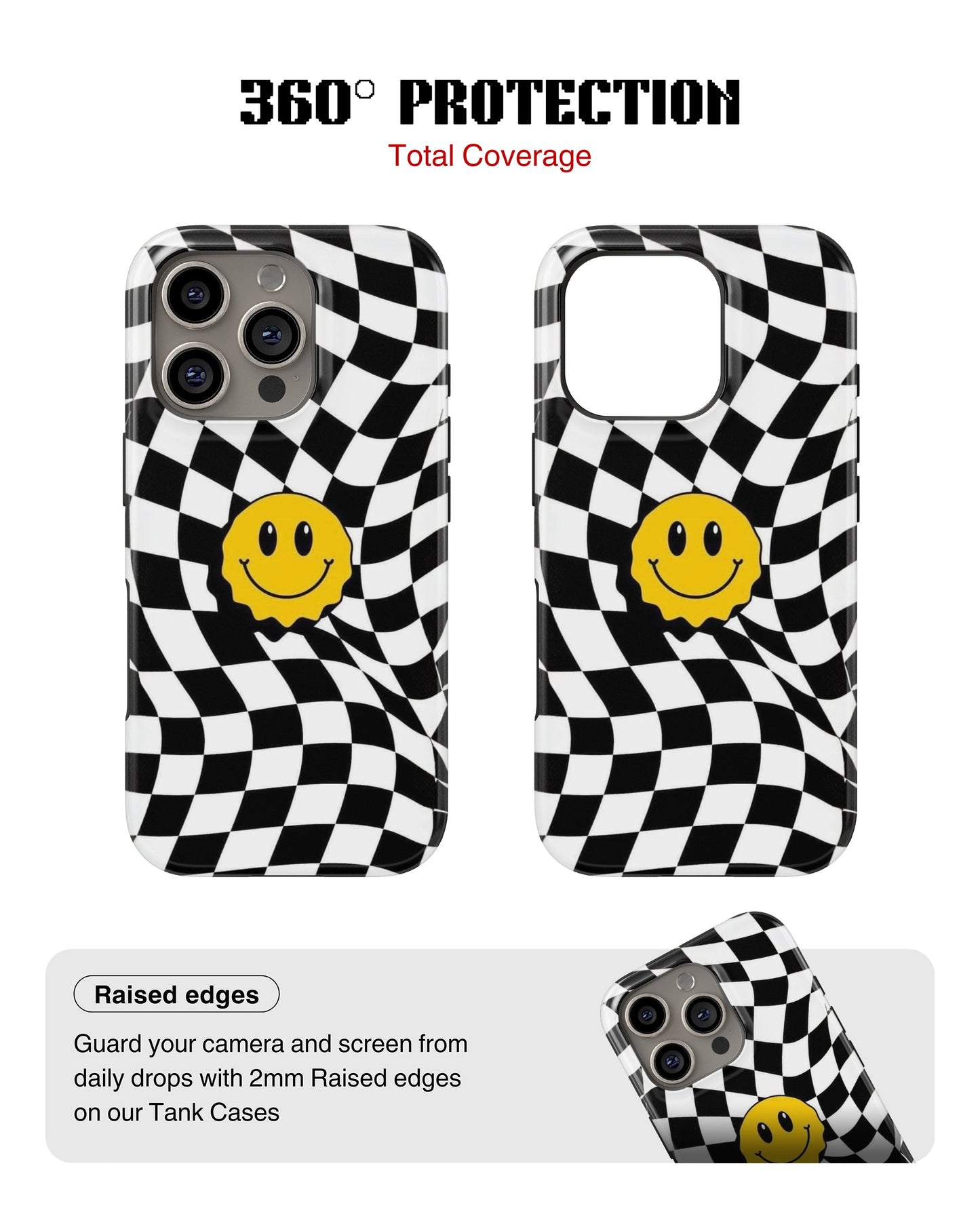 iPhone 14 Pro Max Tank Case | Modernism (Warped Smile)