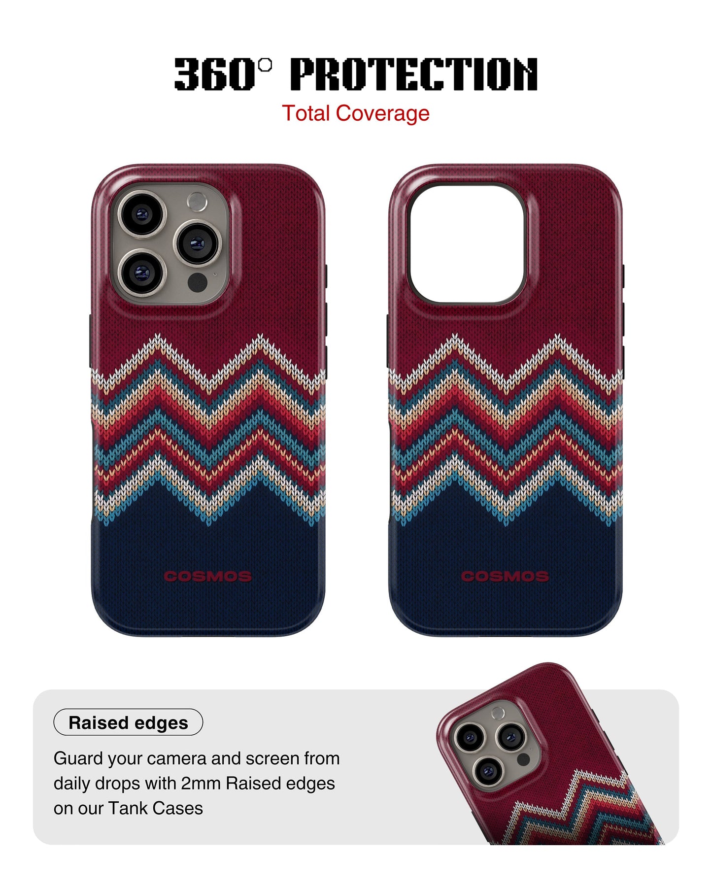 iPhone 13 Pro Tank Case | Textures (Winter Chevron)