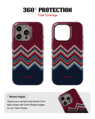 iPhone 14 Pro Tank Case | Textures (Winter Chevron)