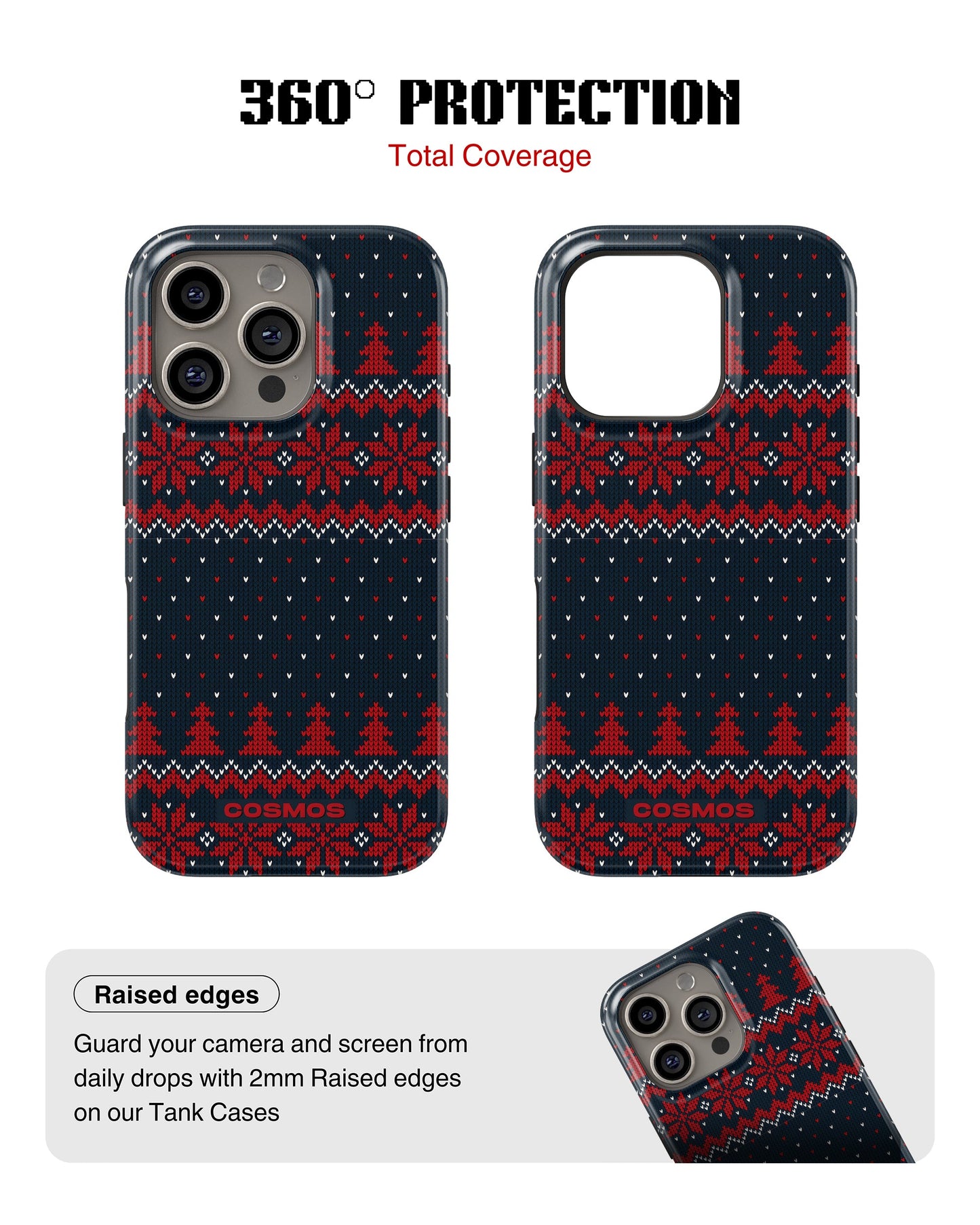 iPhone 14 Pro Max Tank Case | Textures (Winter Pines)