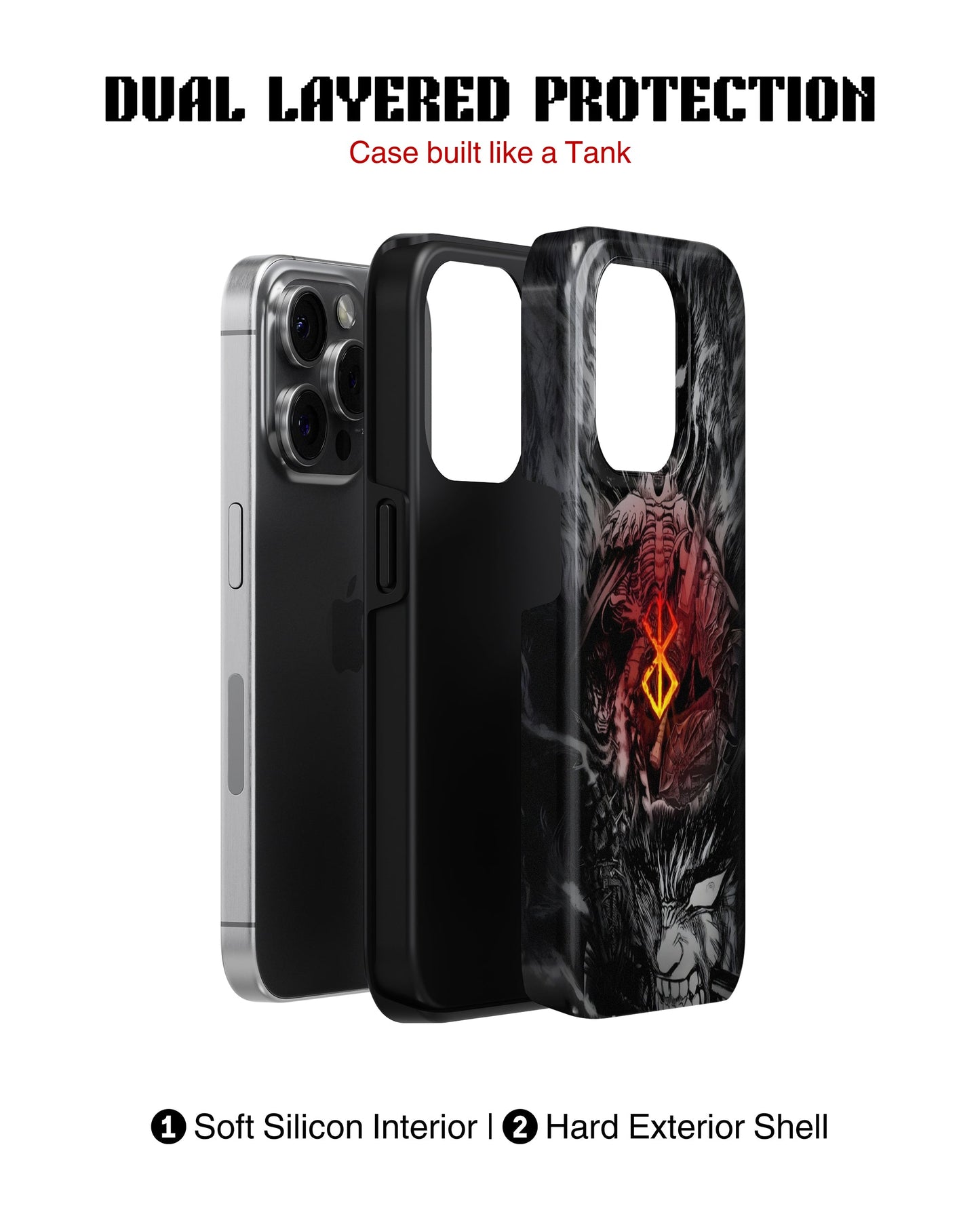 iPhone 15 Pro Tank Case | Anime (Brand of Sacrifice)