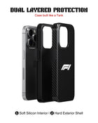 iPhone 16 Pro Tank Case | Formula 1 (Carbon Grid)