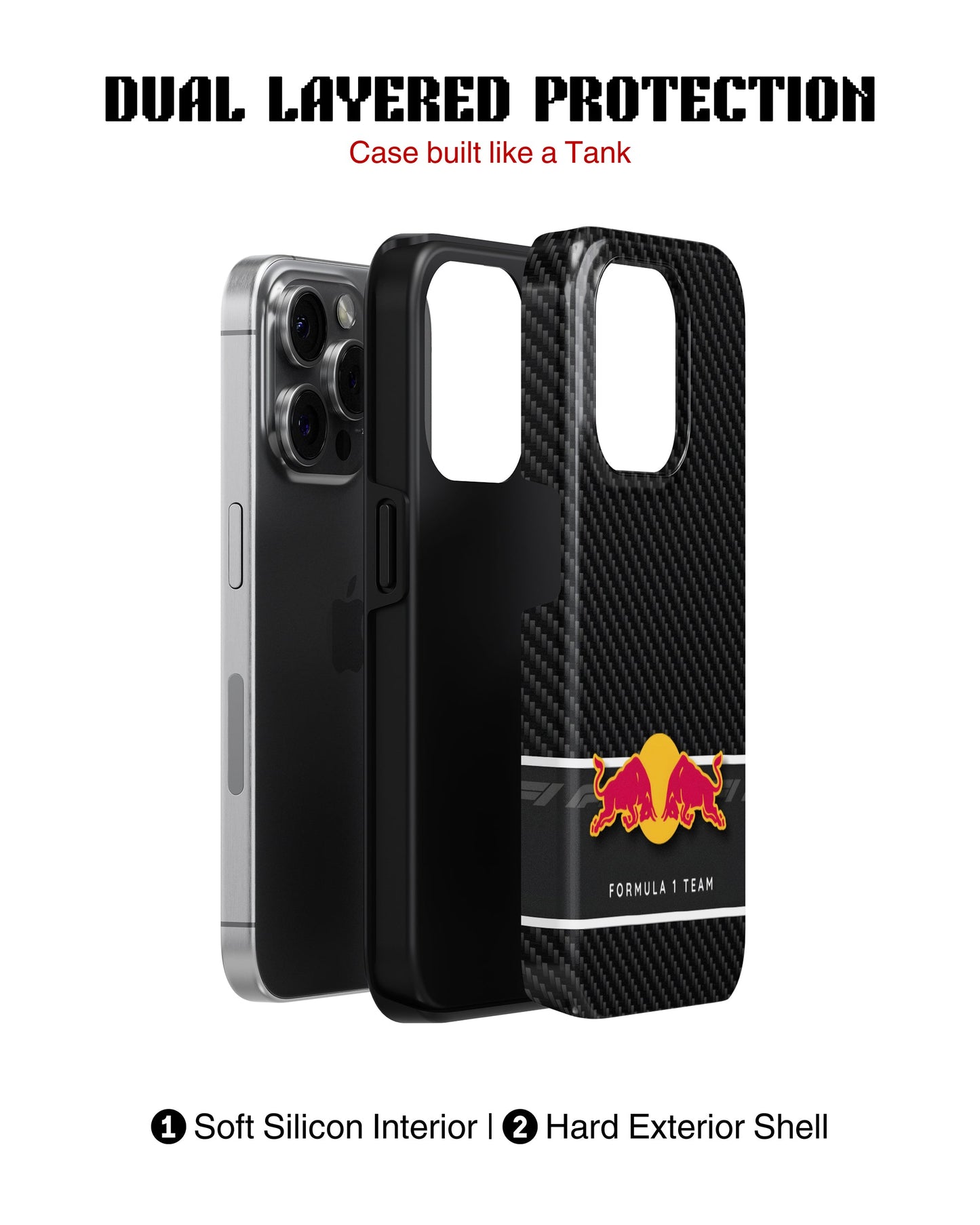 iPhone 12 Pro Tank Case | Formula 1 (Carbon Redbull)