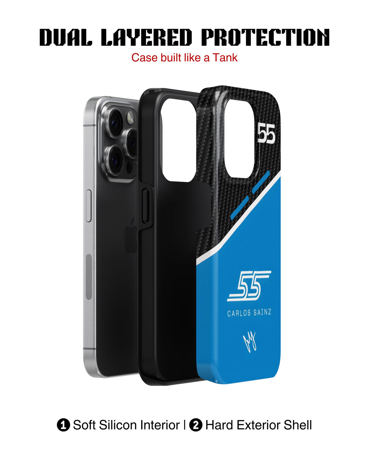 iPhone 12 Pro Tank Case | Formula 1 (Carlos Sainz)