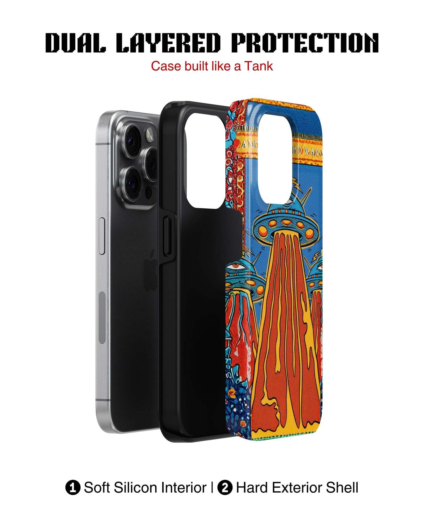 iPhone 15 Pro Tank Case | Modernism (Cosmic Invasion)