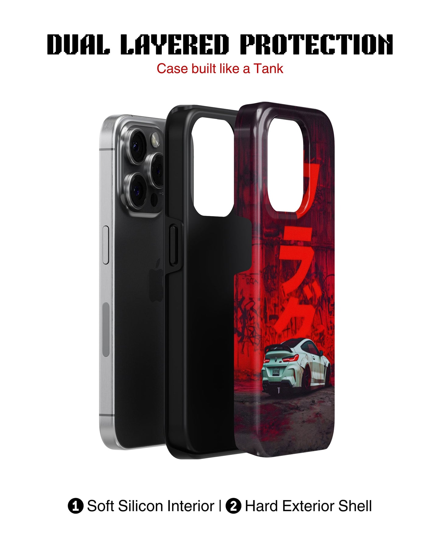 iPhone 12 Pro Max Tank Case | Sports Car (Crimson Drift)