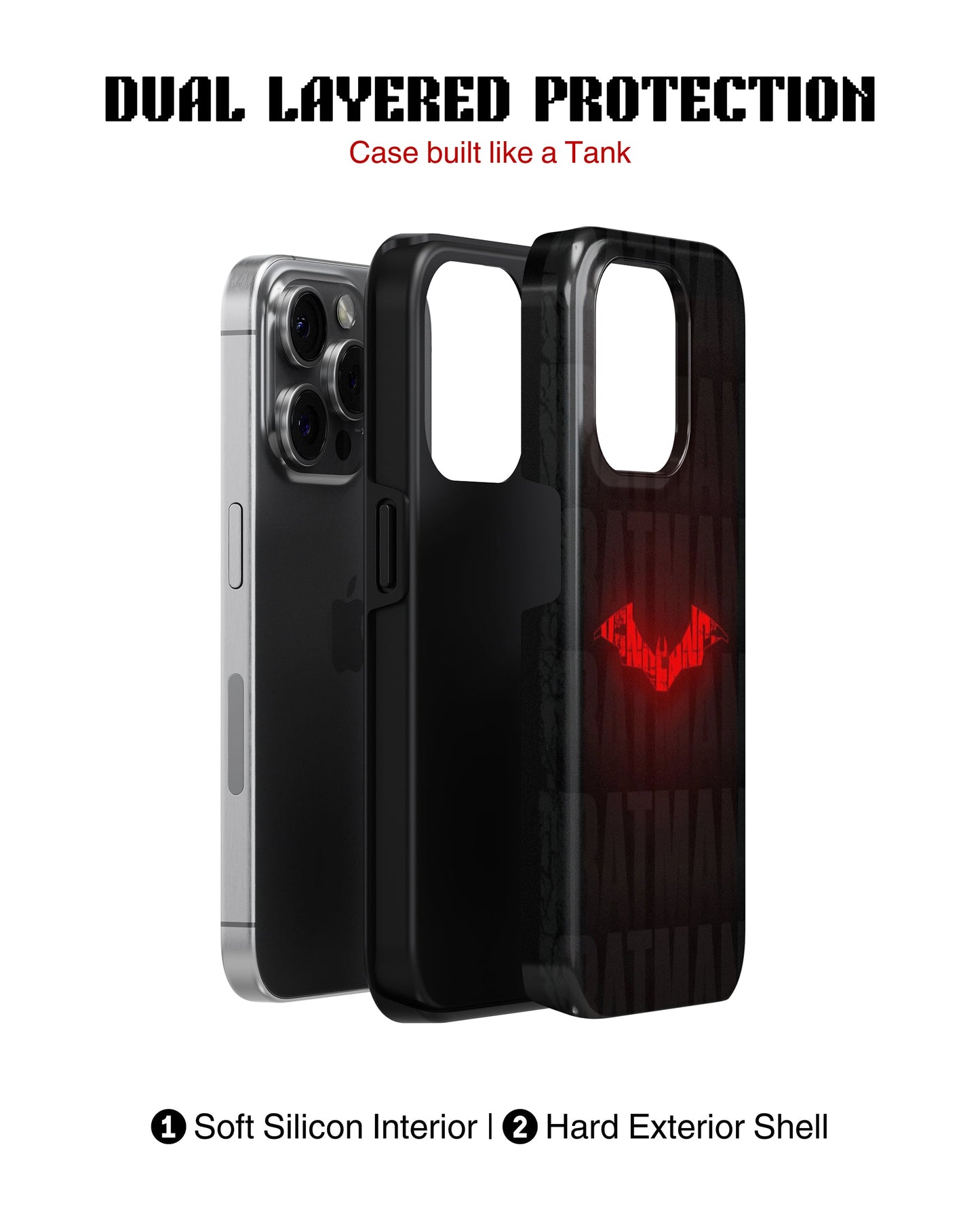 iPhone 12 Pro Max Tank Case | Superhero (Crimson Signal)