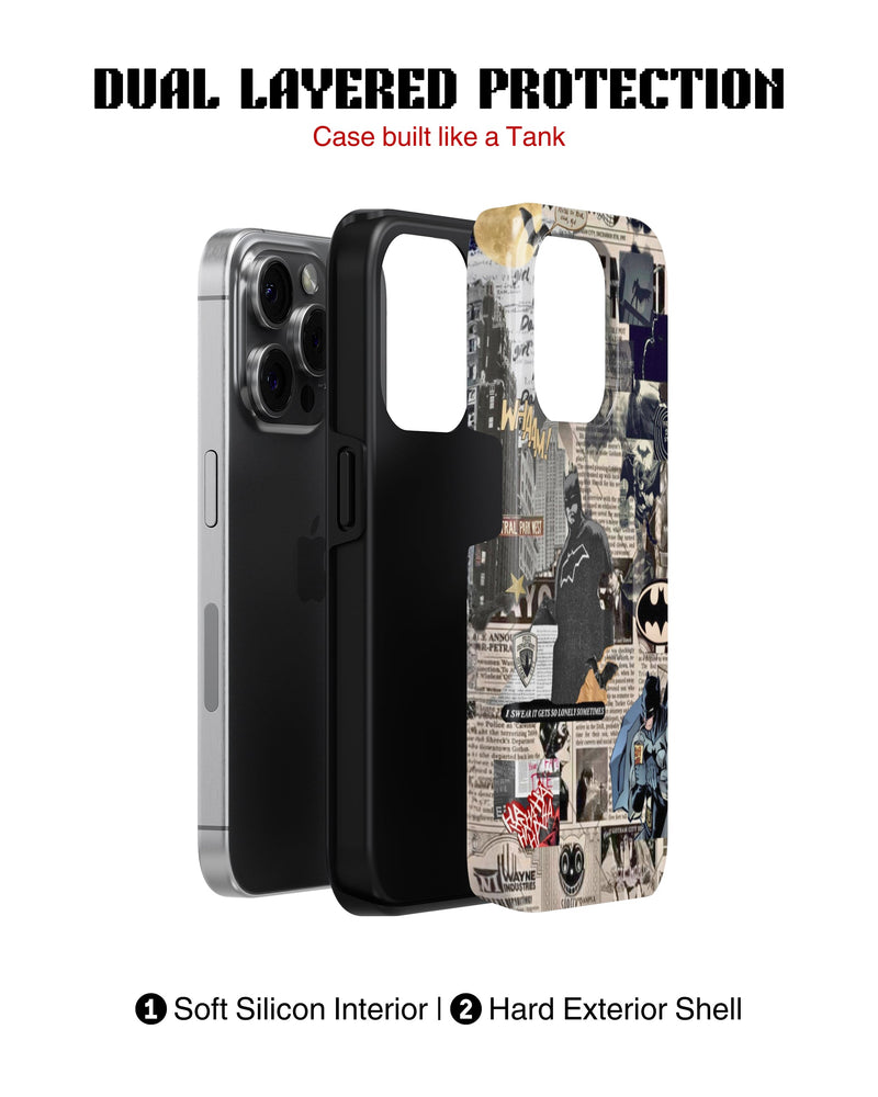 iPhone 16 Pro Max Tank Case | Superhero (Dark Chronicle)
