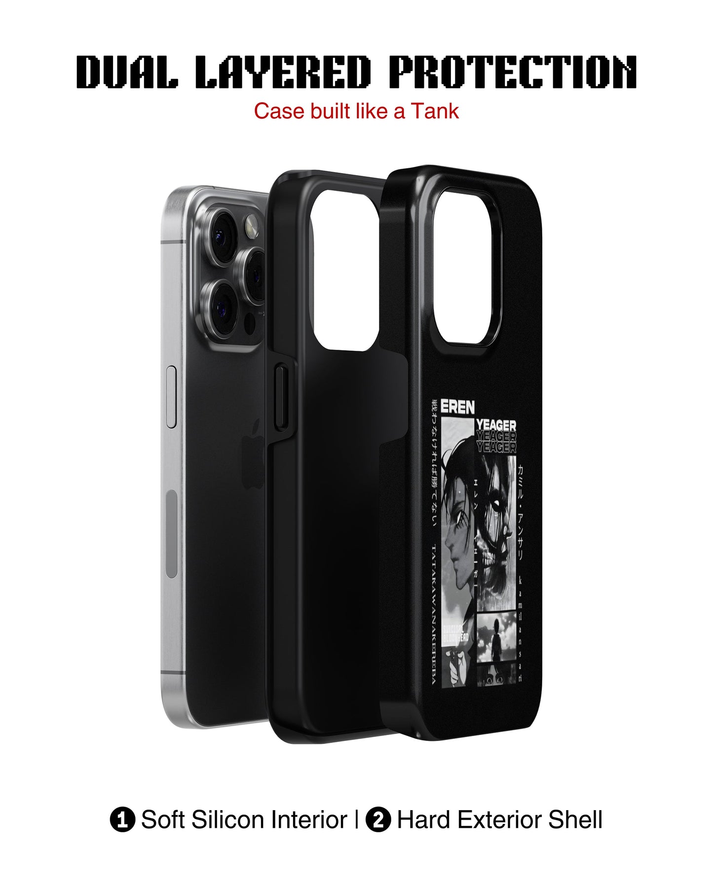 iPhone 13 Pro Tank Case | Anime (Eren Yeager)
