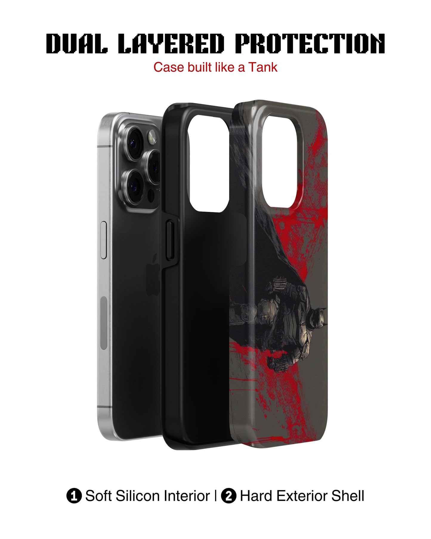 iPhone 13 Pro Tank Case | Superhero (Fallen Knight)