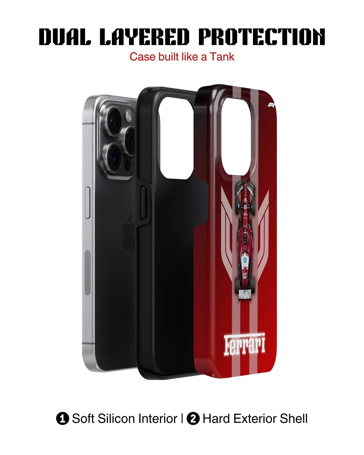 iPhone 12 Pro Tank Case | Formula 1 (Ferrari Classics)