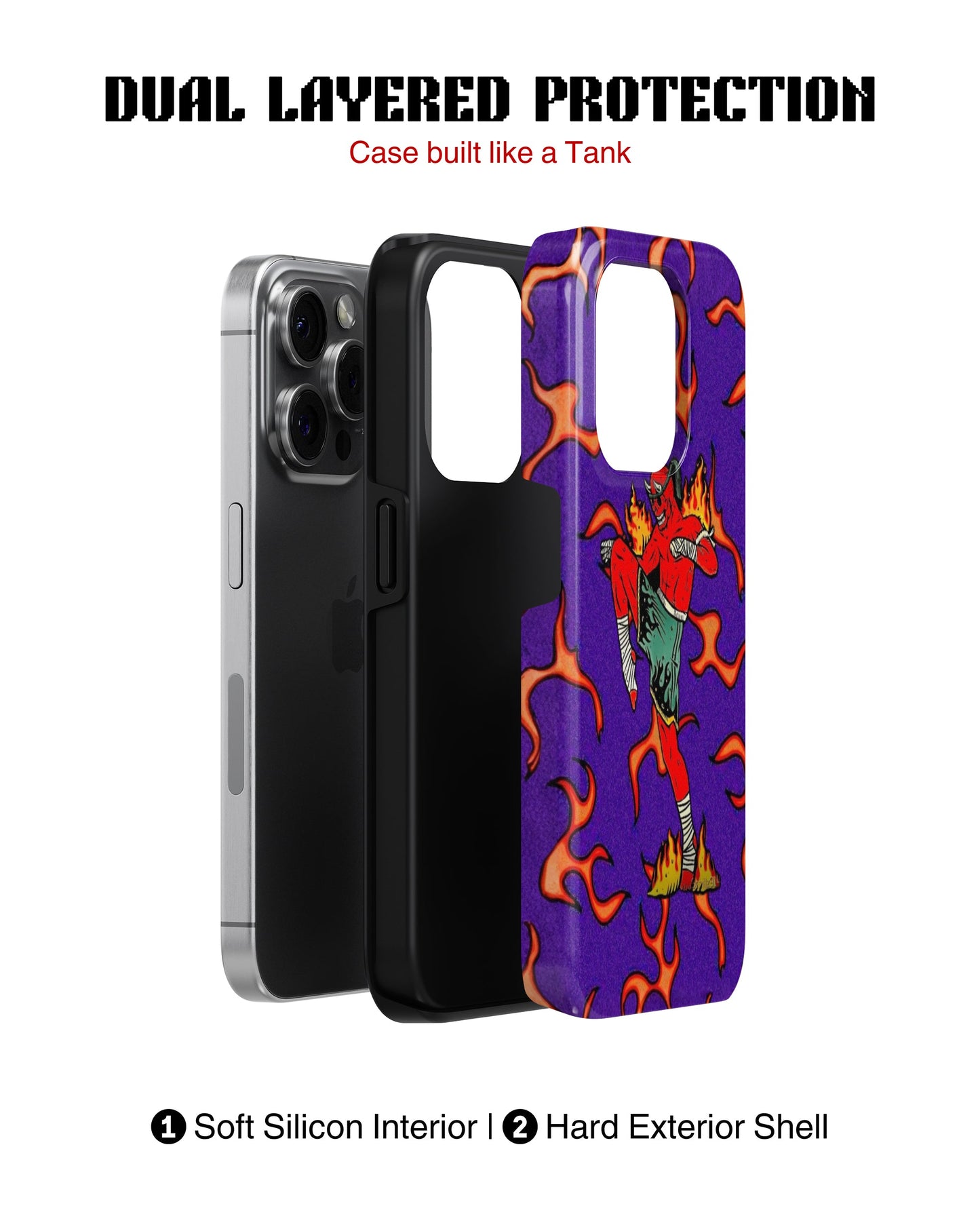 iPhone 13 Pro Tank Case | Modernism (Fire Runner)