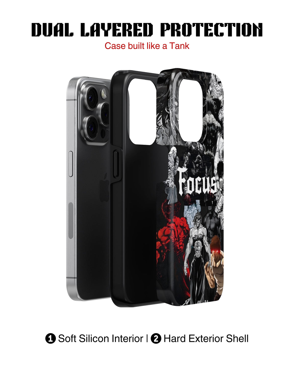 iPhone 14 Pro Tank Case | Anime (Focus Mode)