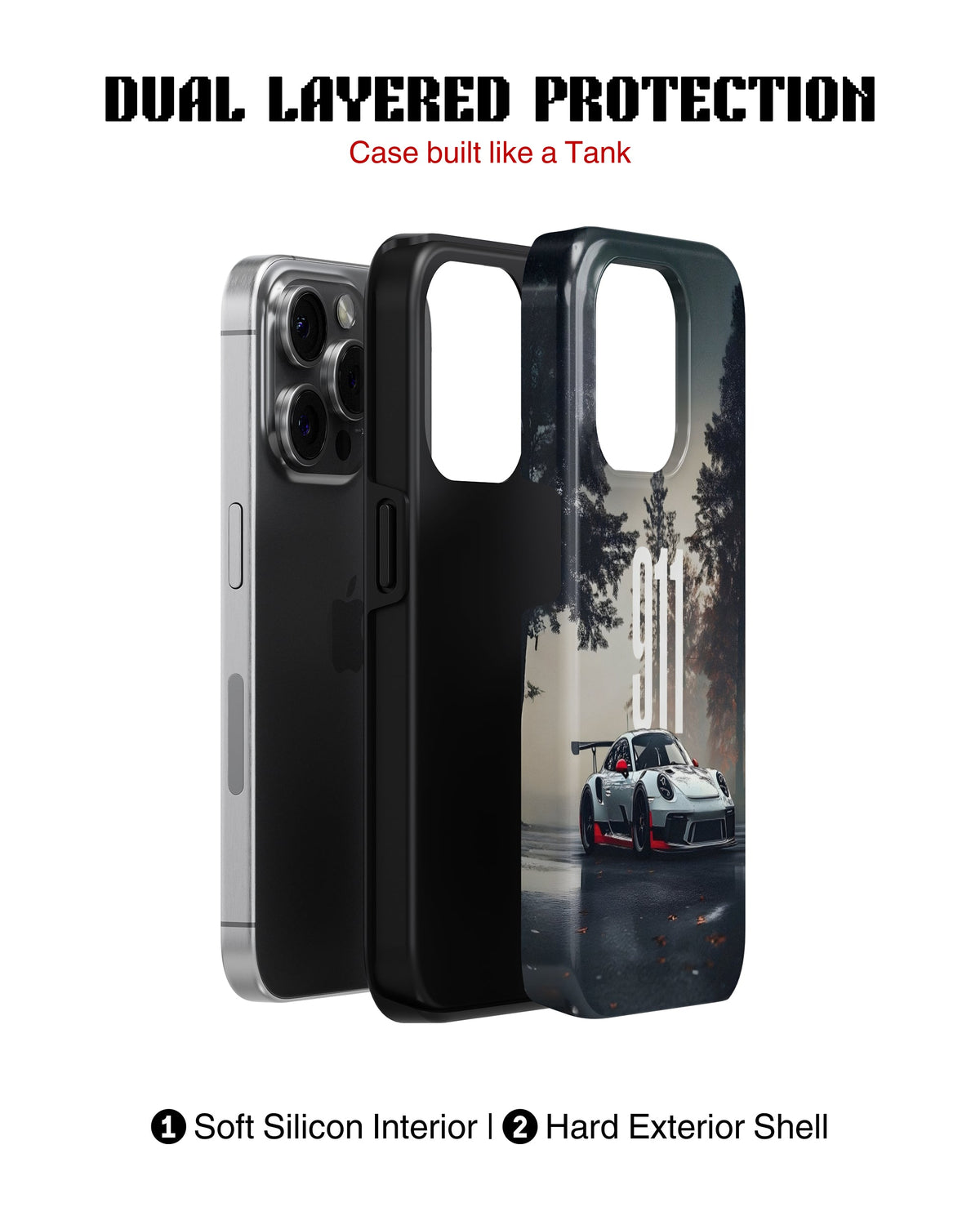 iPhone 12 Pro Max Tank Case | Sports Car (Forest Run)