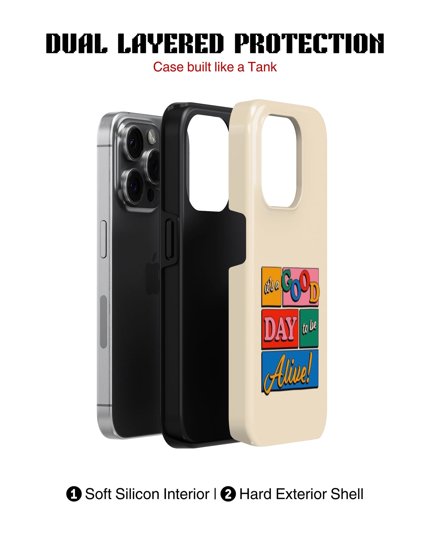 iPhone 16 Pro Tank Case | Modernism (Good Vibes)