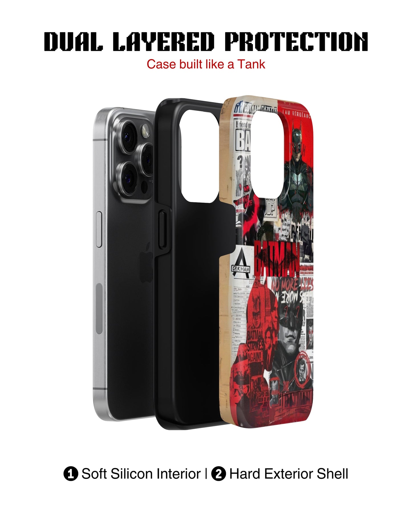 iPhone 16 Pro Tank Case | Superhero (Gotham Files)