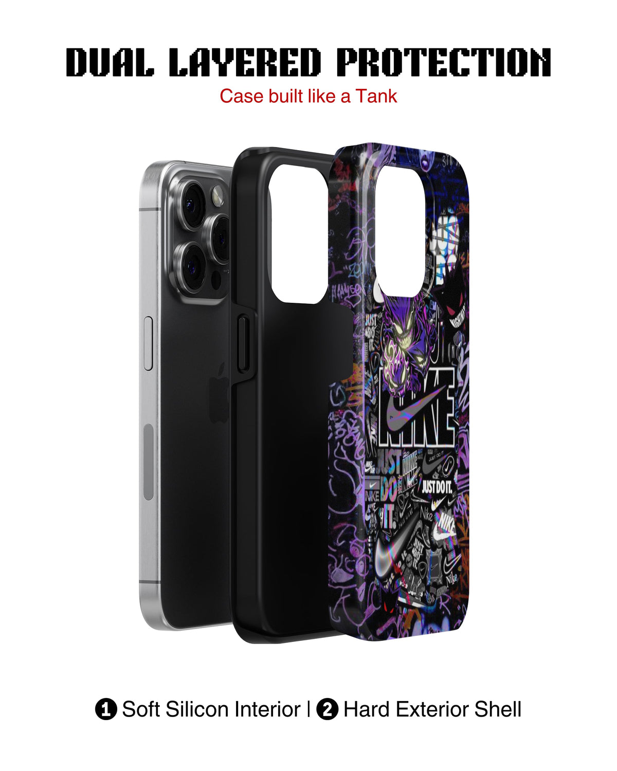 iPhone 15 Pro Tank Case | Modernism (Graffiti Hustle)