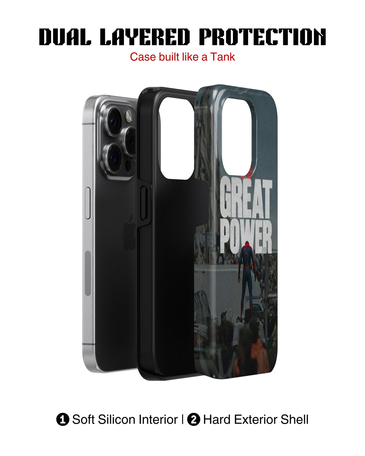iPhone 12 Pro Tank Case | Superhero (Great Power)