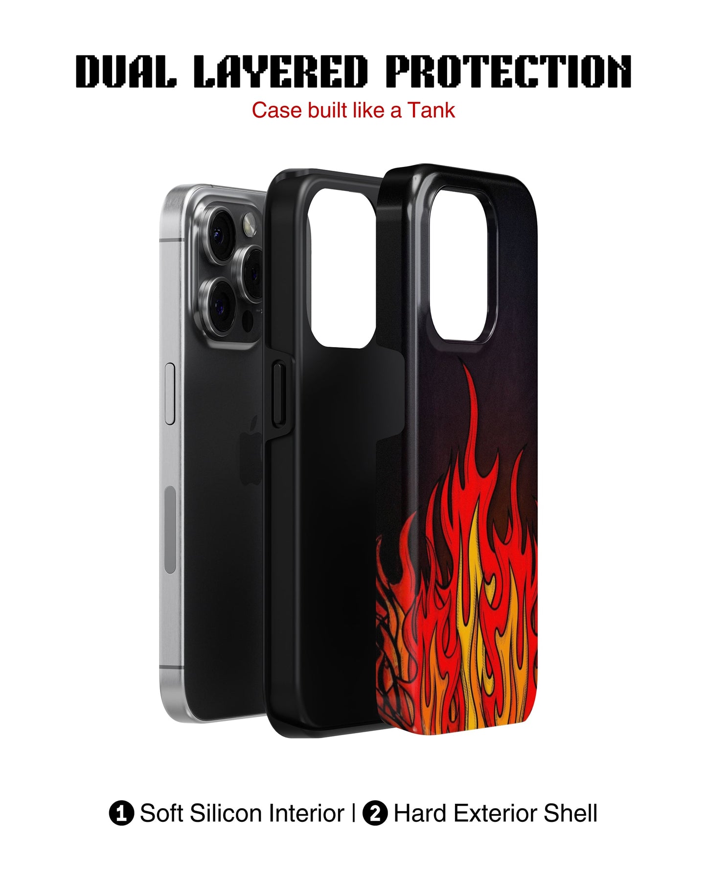 iPhone 12 Pro Tank Case | Modernism (Hellfire)