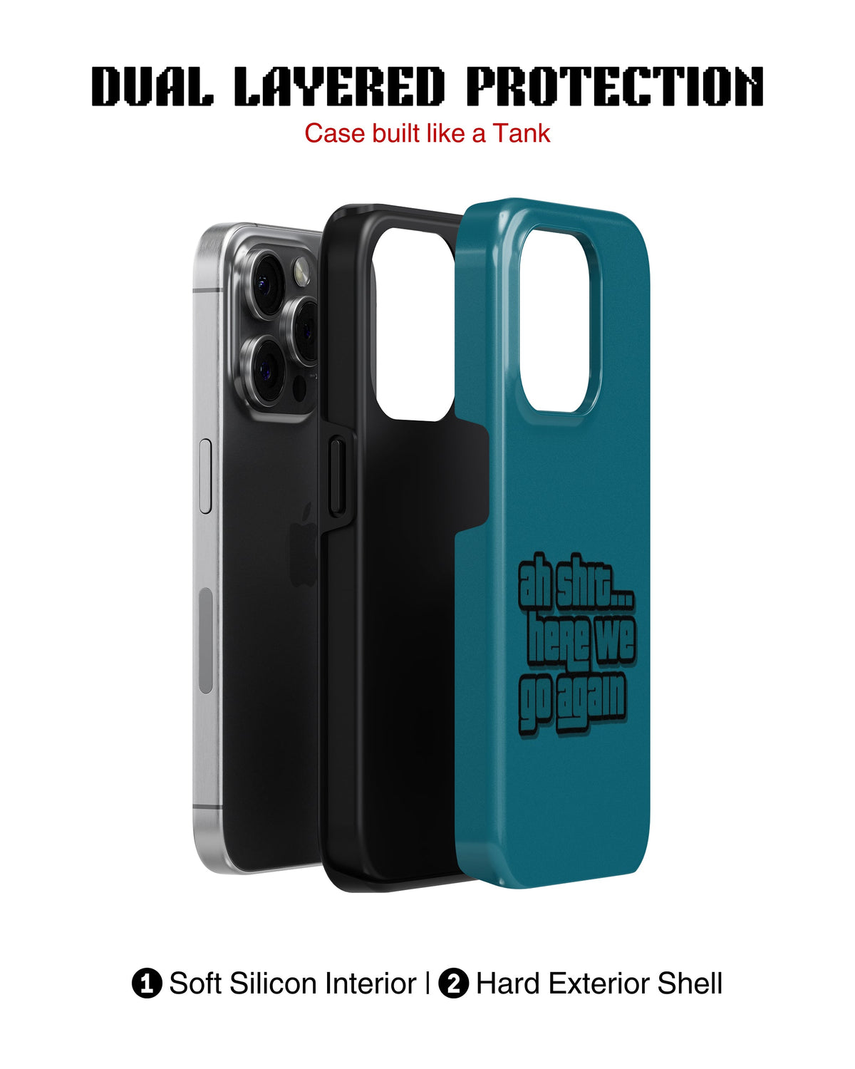 iPhone 14 Pro Tank Case | Modernism (Here We Go)