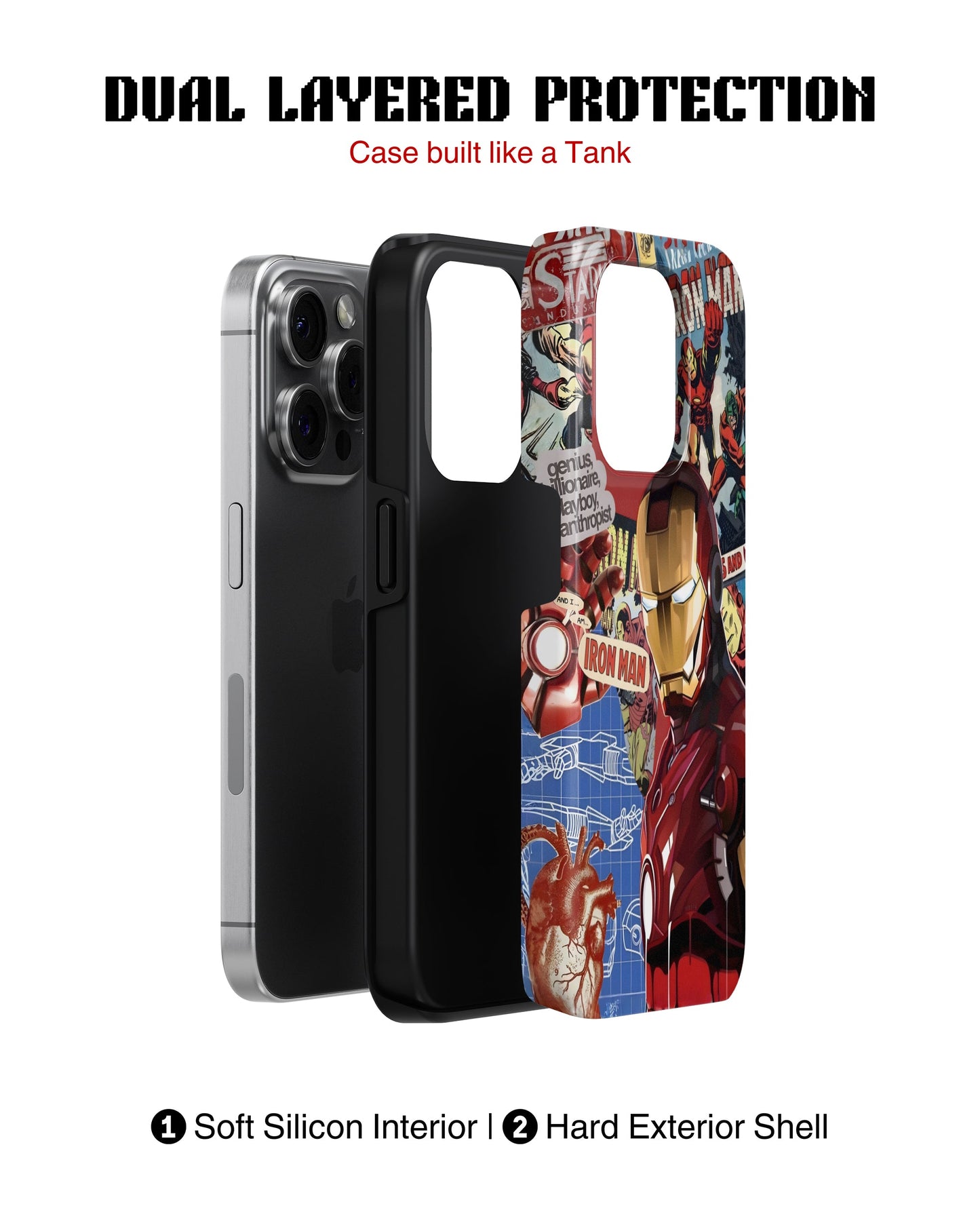 iPhone 12 Pro Tank Case | Superhero (IronMan Originals)