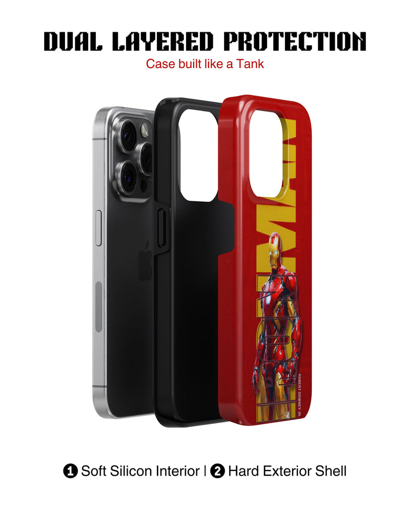 iPhone 16 Pro Max Tank Case | Superhero (Iron Ascend)