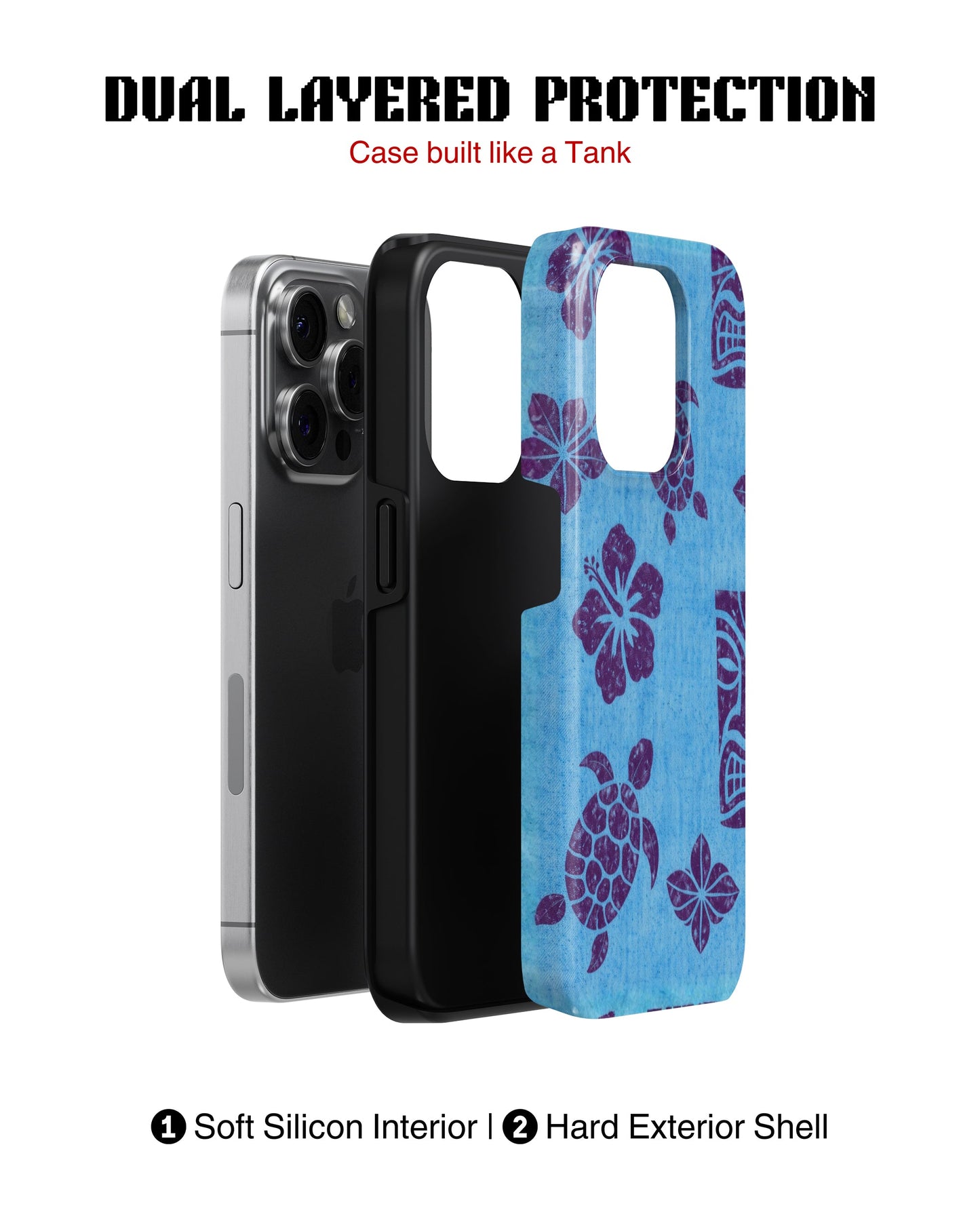 iPhone 14 Pro Max Tank Case | Girls Aesthetics (Island Tiki)