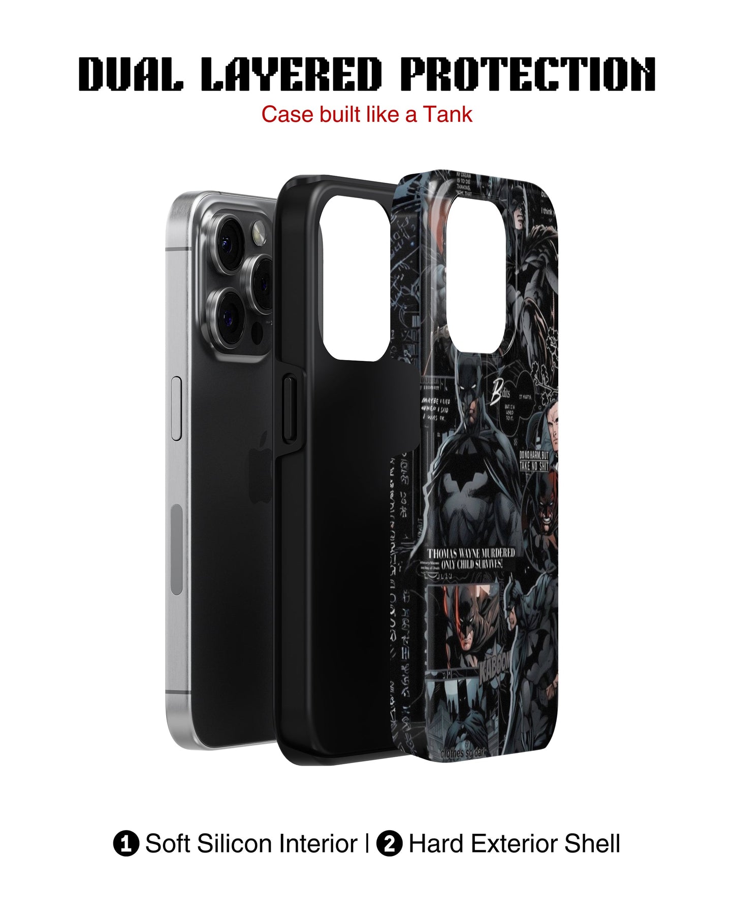 iPhone 12 Pro Tank Case | Superhero (Knightfall)
