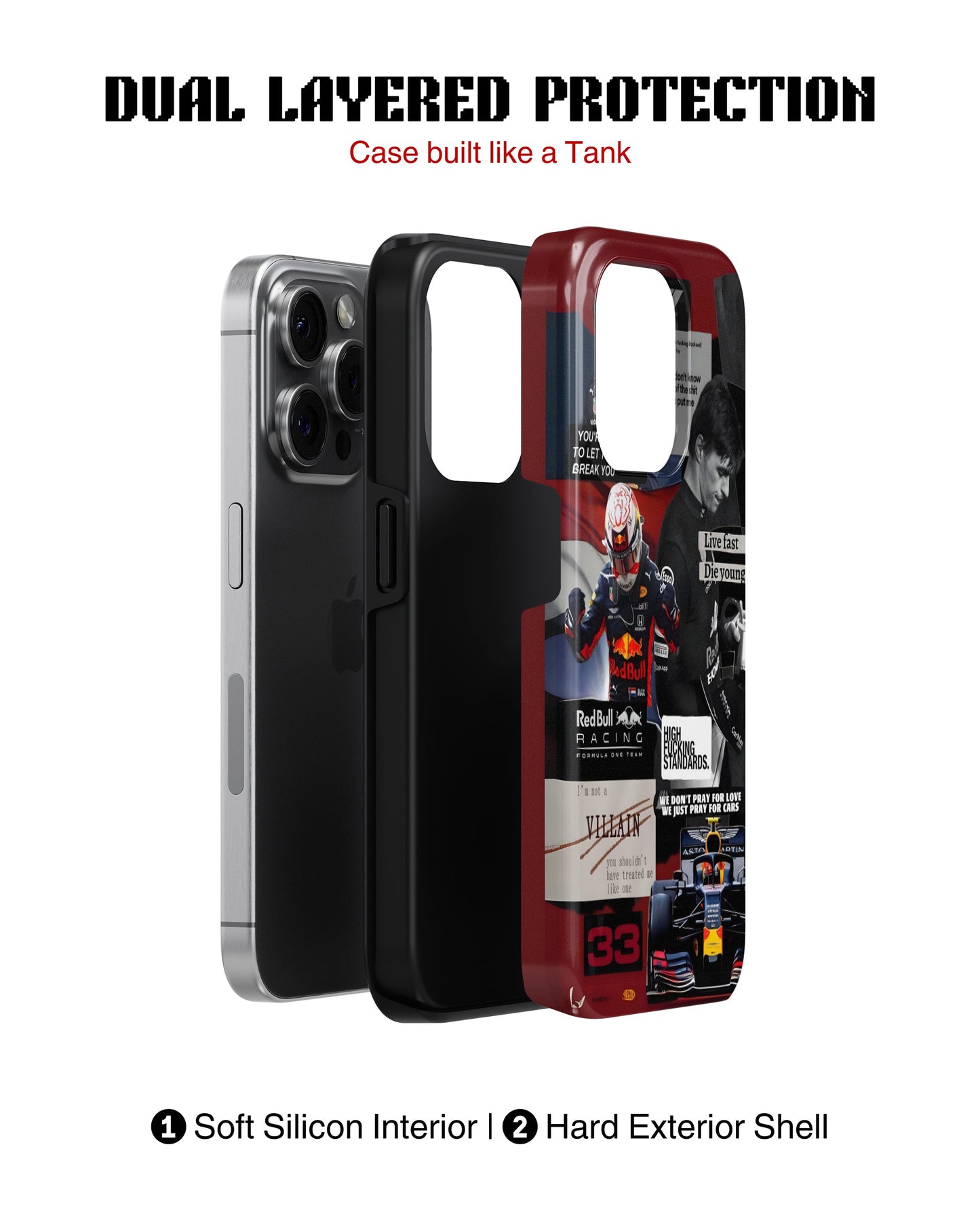iPhone 12 Pro Max Tank Case | Formula 1 (Max Verstappen)