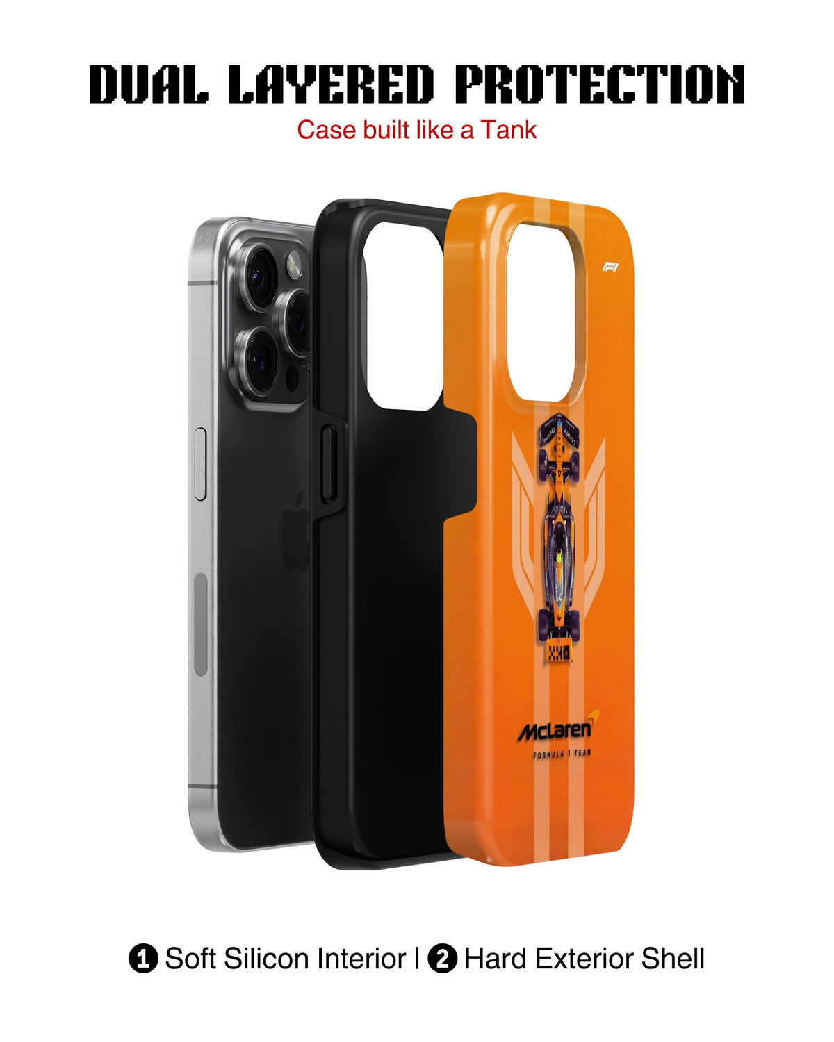 iPhone 13 Pro Max Tank Case | Formula 1 (McLaren Classics)