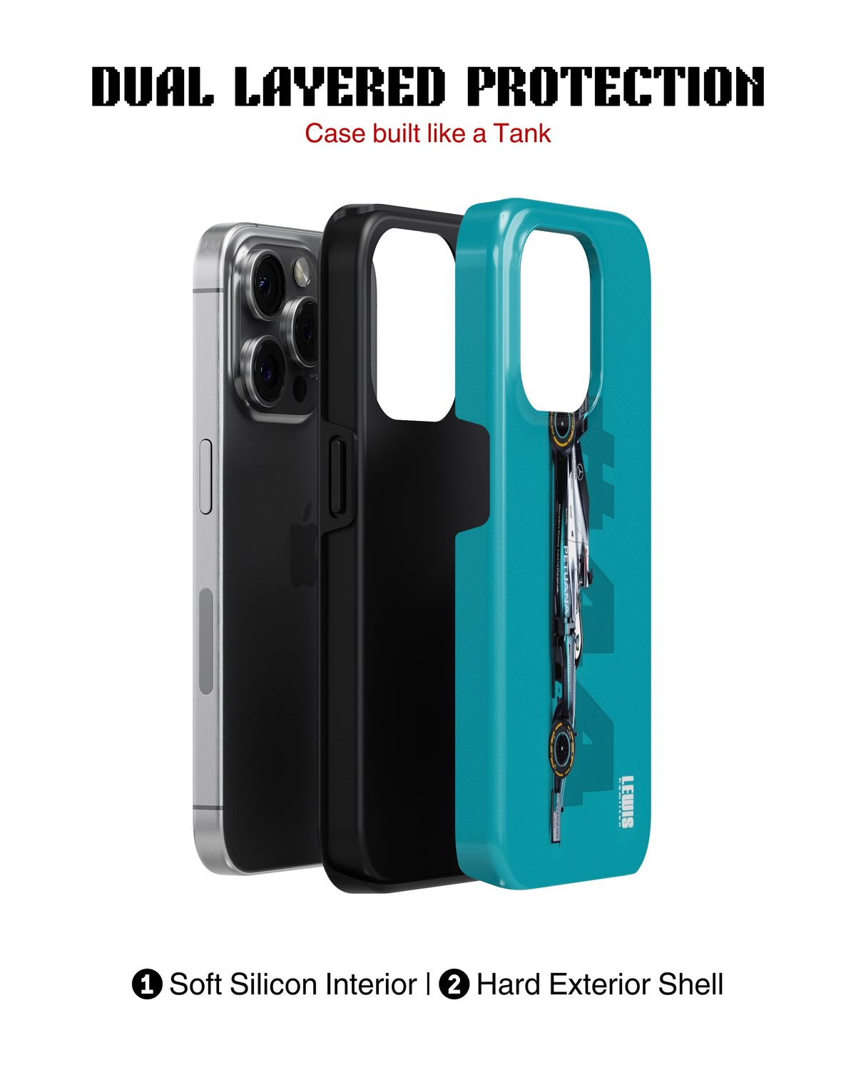 iPhone 14 Pro Tank Case | Formula 1 (Mercedes #44)