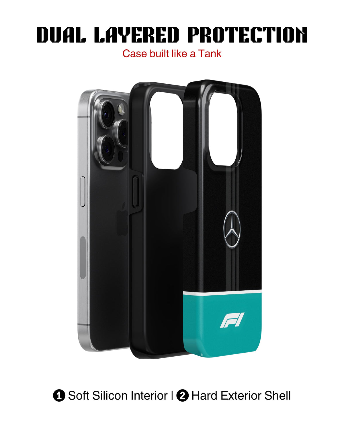 iPhone 12 Pro Max Tank Case | Formula 1 (Mercedes Originals)