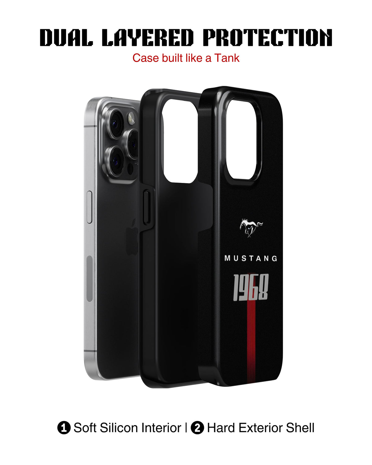 iPhone 14 Pro Max Tank Case | Sports Car (Mustang 1968)