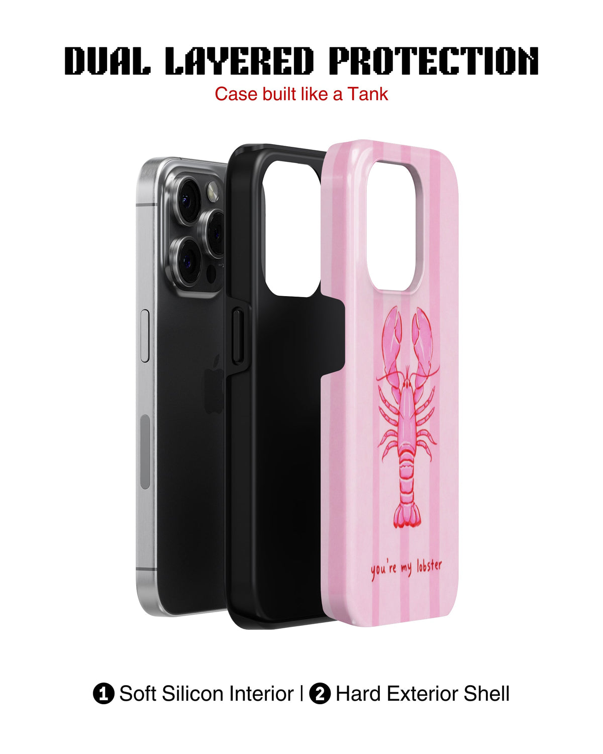 iPhone 12 Pro Tank Case | Girls Aesthetics (My Lobster)