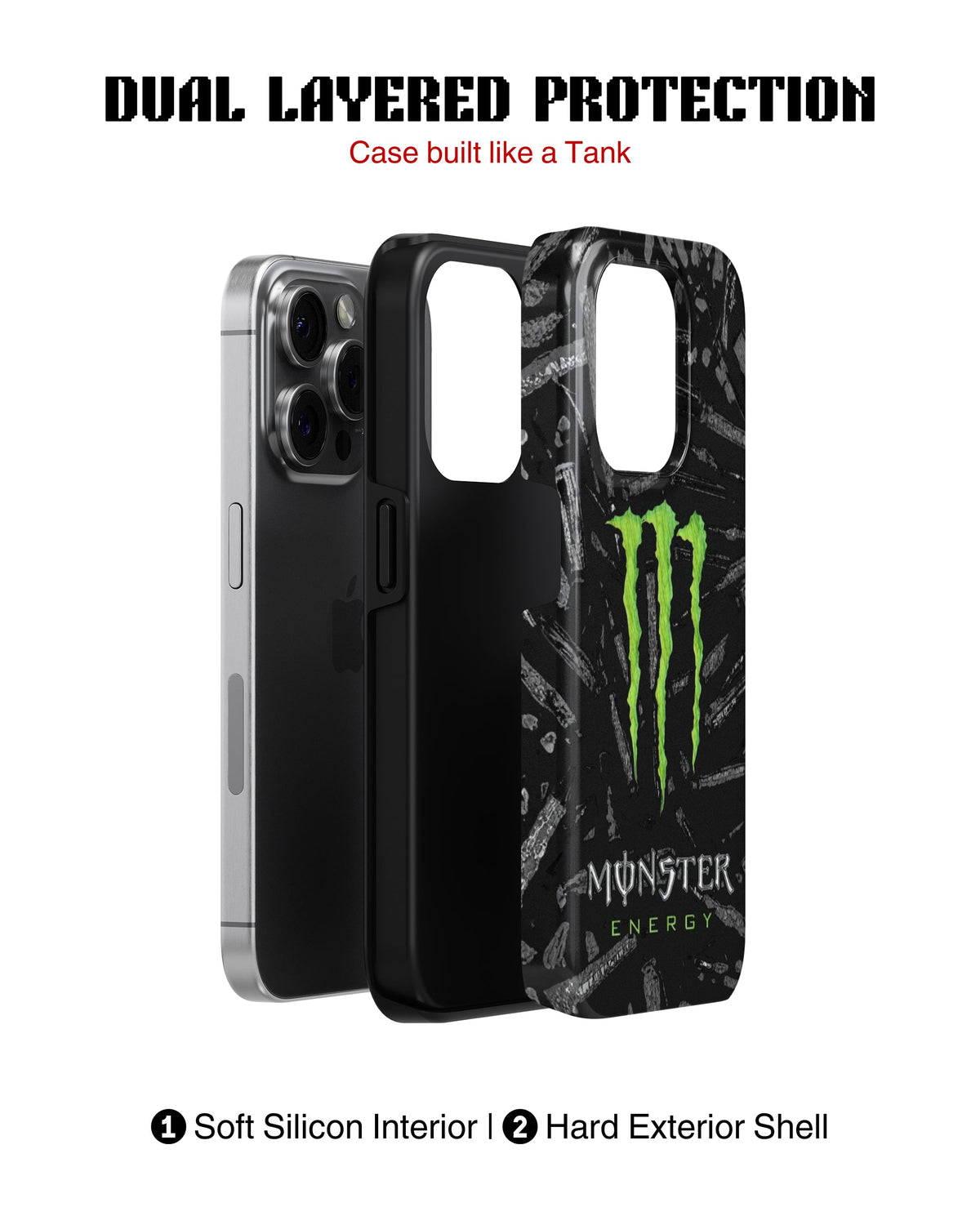 iPhone 13 Pro Tank Case | Modernism (Neon Beast)