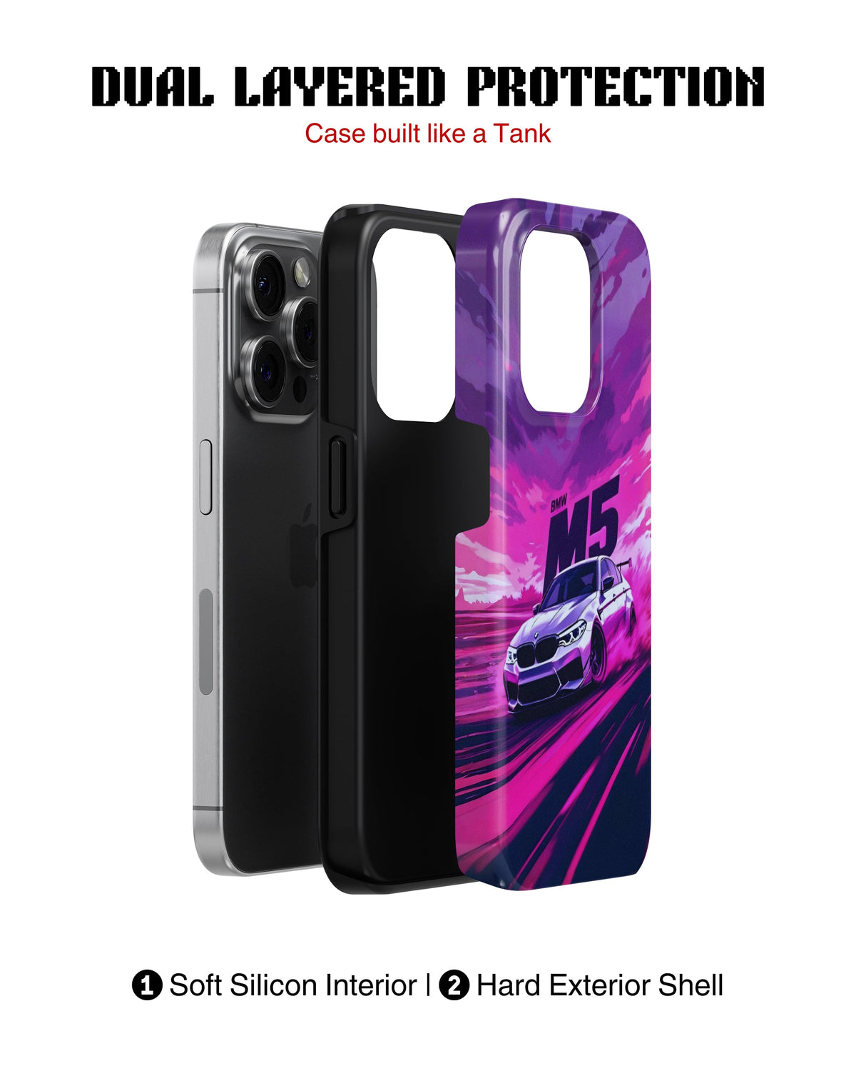 iPhone 13 Pro Max Tank Case | Sports Car (Neon Velocity)