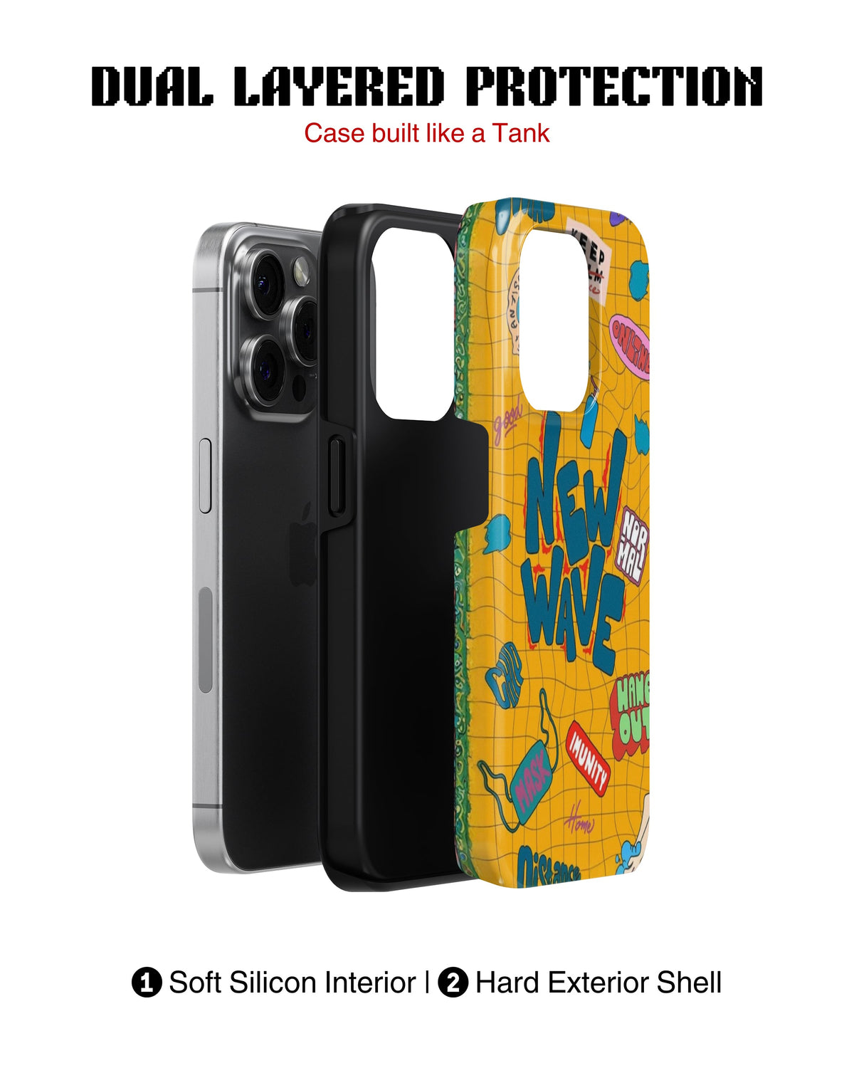 iPhone 16 Pro Tank Case | Modernism (New Wave)