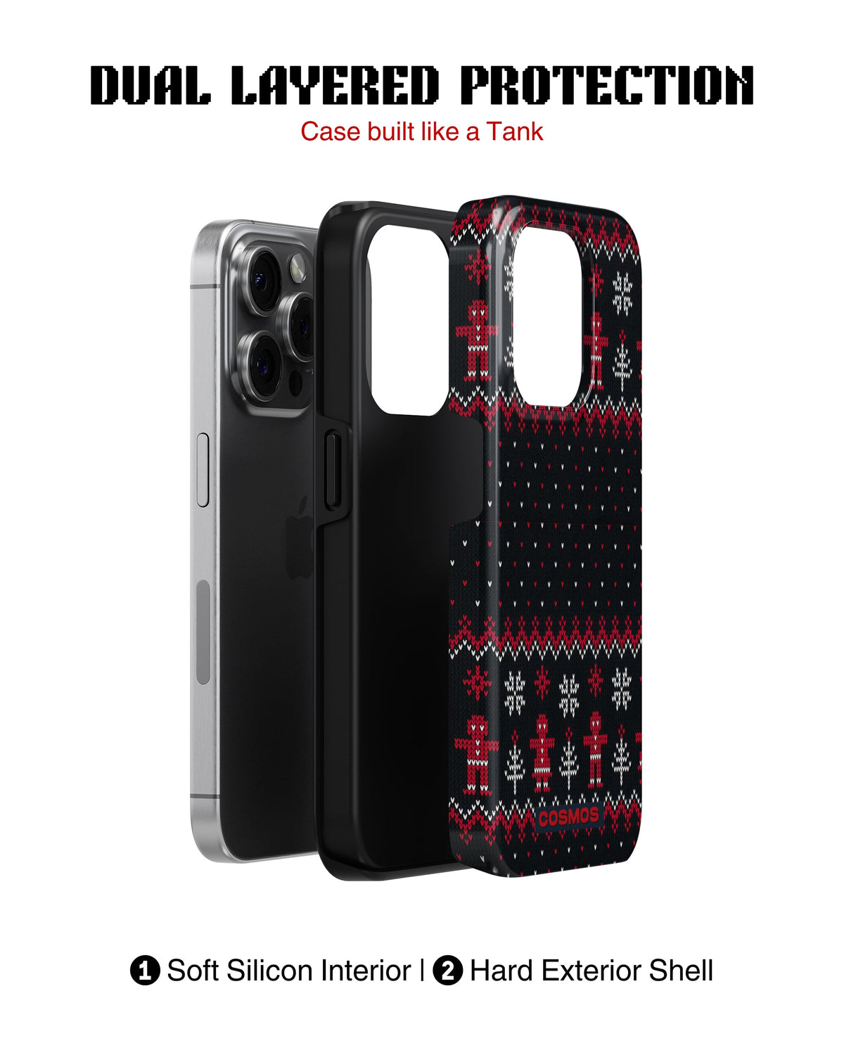 iPhone 13 Pro Tank Case | Textures (Nordic Night)