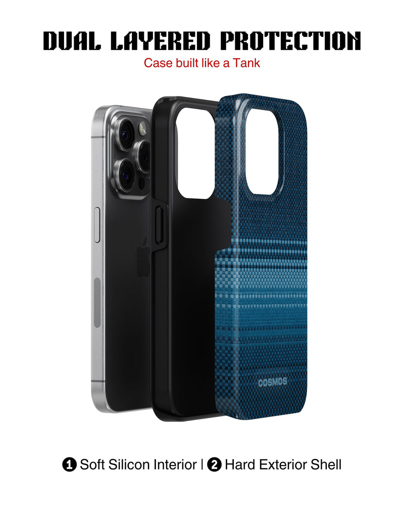 iPhone 13 Pro Tank Case | Textures (Ocean Stitch)