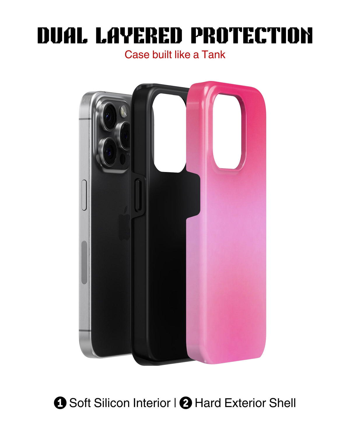 iPhone 12 Pro Max Tank Case | Girls Aesthetics (Pink Mist)