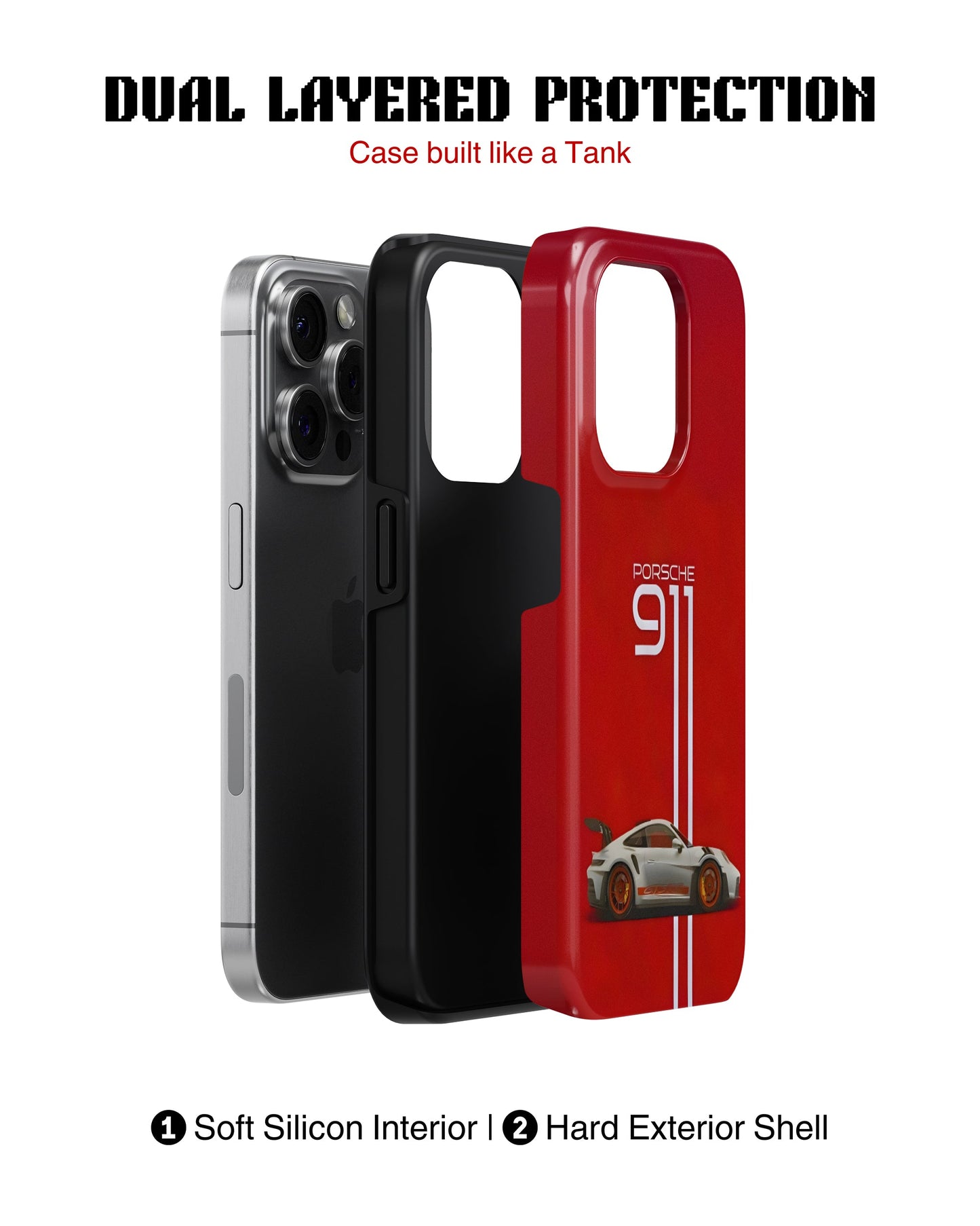 iPhone 14 Pro Max Tank Case | Sports Car (Porsche 911)