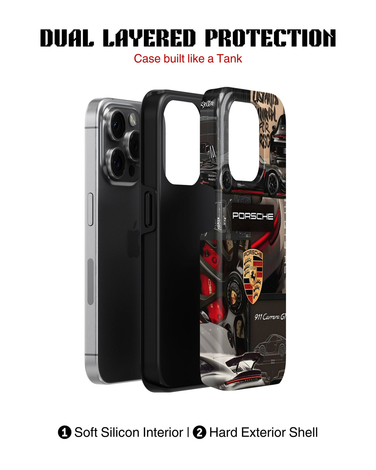 iPhone 17 Pro Tank Case | Sports Car (Porsche Originals)